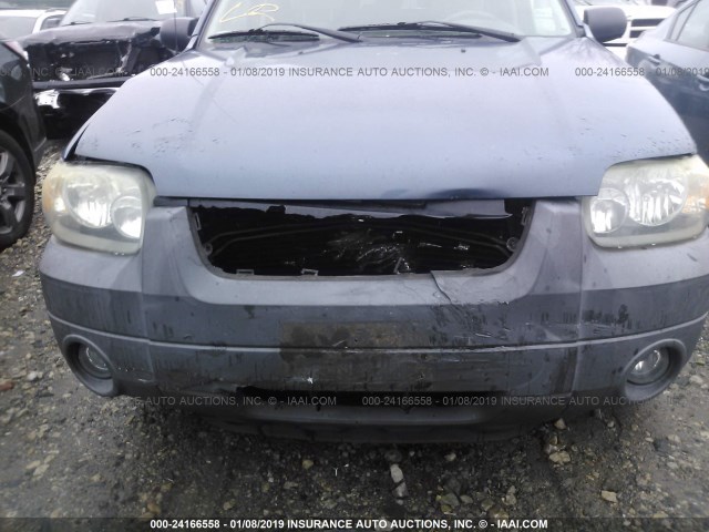 1FMCU03135DA17344 - 2005 FORD ESCAPE XLT ლურჯი ფოტო 6