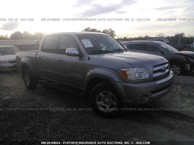 5TBET34146S555582 - 2006 TOYOTA TUNDRA DOUBLE CAB SR5 SILVER photo 1