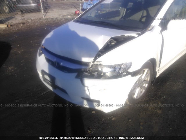 19XFA1F95AE027819 - 2010 HONDA CIVIC EXL WHITE photo 6