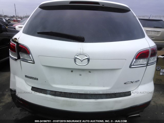 JM3TB28AX80134727 - 2008 MAZDA CX-9 WHITE photo 6