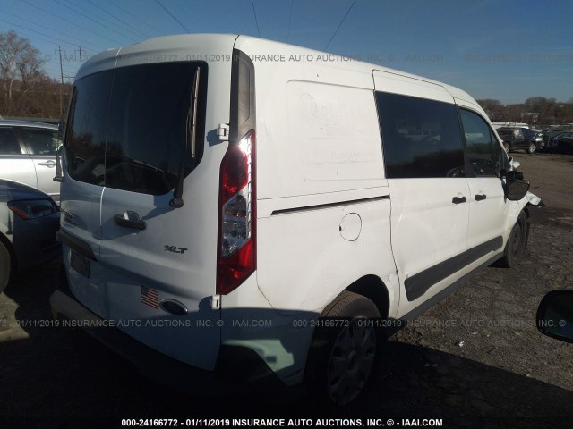 NM0LS7F72F1227601 - 2015 FORD TRANSIT CONNECT XLT WHITE photo 4