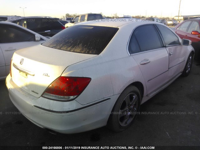 JH4KB16608C001615 - 2008 ACURA RL WHITE photo 4