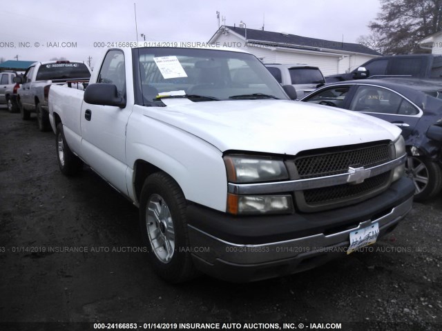 1GCEC14X84Z180811 - 2004 CHEVROLET SILVERADO C1500 WHITE photo 1