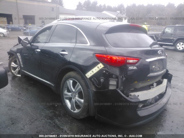 JNRAS18W69M153050 - 2009 INFINITI FX35 BLACK photo 3