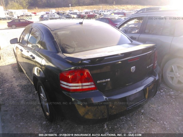 1B3CC5FB8AN149269 - 2010 DODGE AVENGER R/T BLACK photo 3