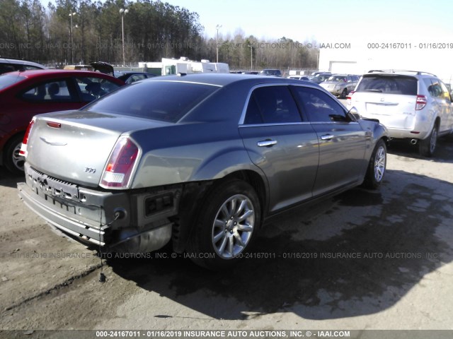 2C3CCACG1CH210498 - 2012 CHRYSLER 300 LIMITED GRAY photo 4