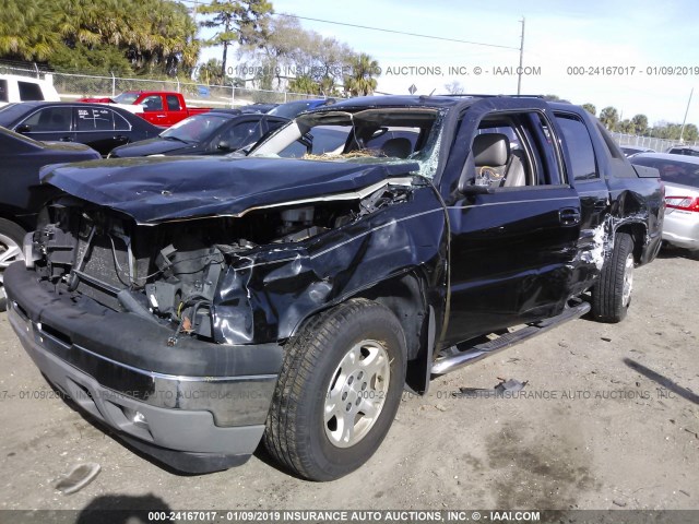 3GNEC12Z15G139496 - 2005 CHEVROLET AVALANCHE C1500 BLACK photo 2