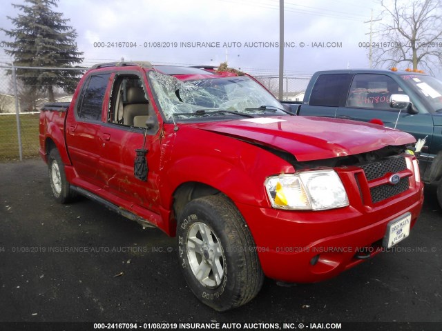 1FMZU77K05UA23561 - 2005 FORD EXPLORER SPORT TR  RED photo 1