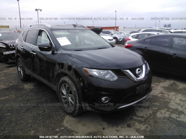 5N1AT2MV3EC759658 - 2014 NISSAN ROGUE S/SL/SV BLACK photo 1