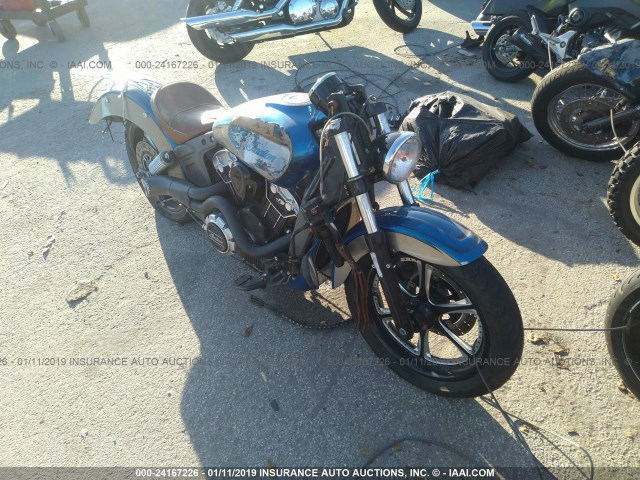 56KMSB005G3106177 - 2016 INDIAN MOTORCYCLE CO. SCOUT BLUE photo 1