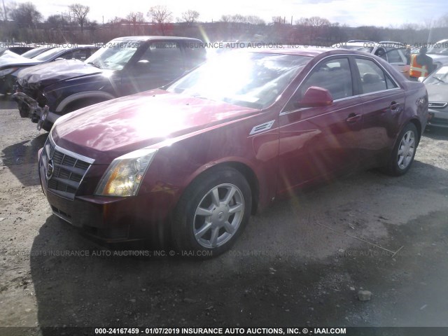 1G6DU57V090149786 - 2009 CADILLAC CTS HI FEATURE V6 RED photo 2