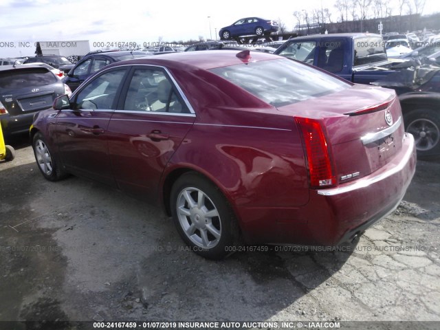 1G6DU57V090149786 - 2009 CADILLAC CTS HI FEATURE V6 RED photo 3