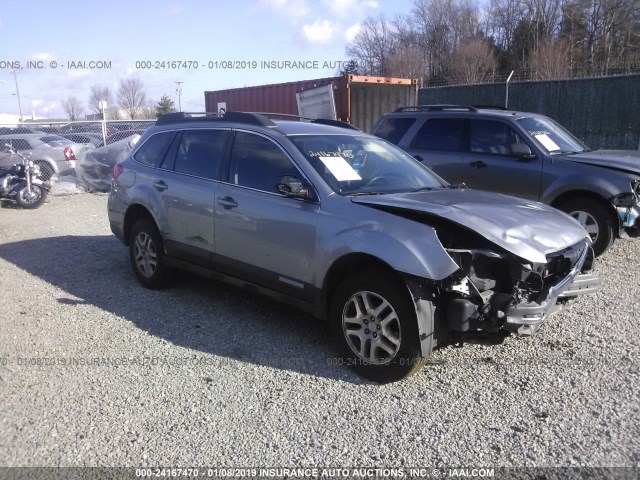 4S4BRCACXA3312637 - 2010 SUBARU OUTBACK 2.5I SILVER photo 1