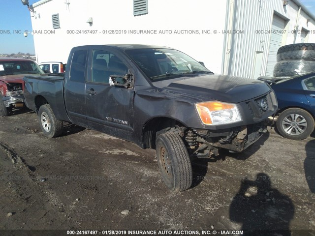 1N6AA06C58N323569 - 2008 NISSAN TITAN XE/SE/LE/PRO-4X GRAY photo 1