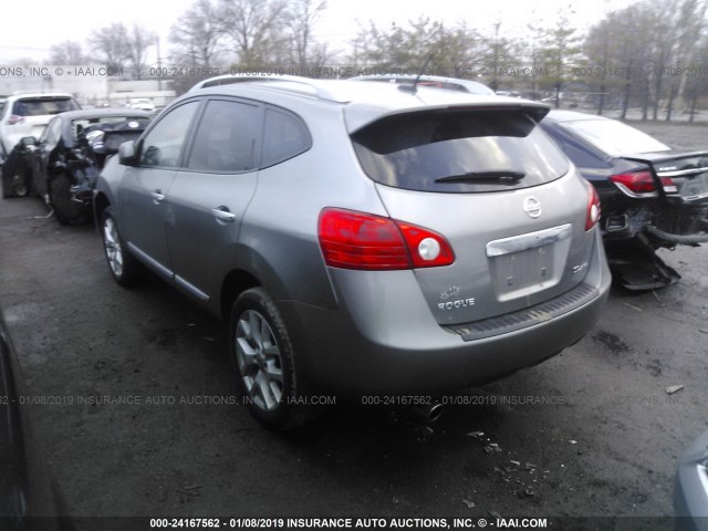 JN8AS5MV6CW353947 - 2012 NISSAN ROGUE S/SV GRAY photo 3