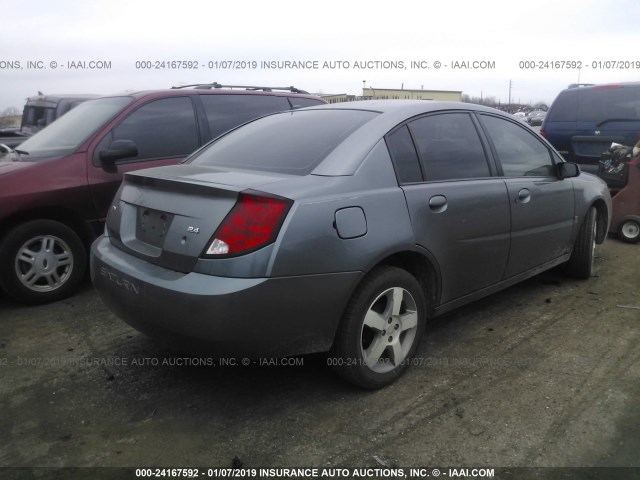 1G8AL55B16Z187198 - 2006 SATURN ION LEVEL 3 GRAY photo 4