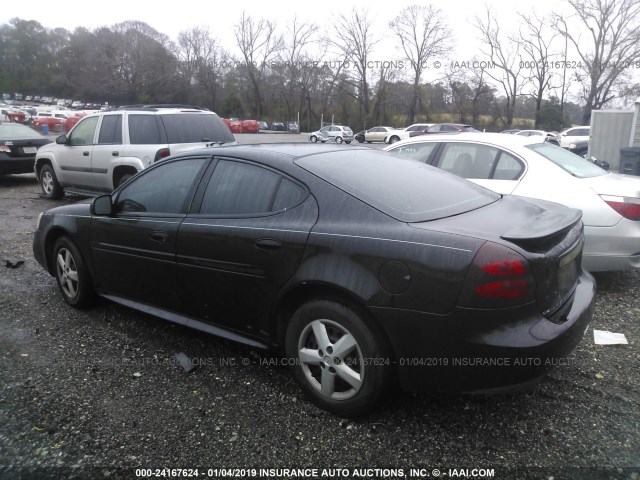 2G2WP522051173437 - 2005 PONTIAC GRAND PRIX BLACK photo 3