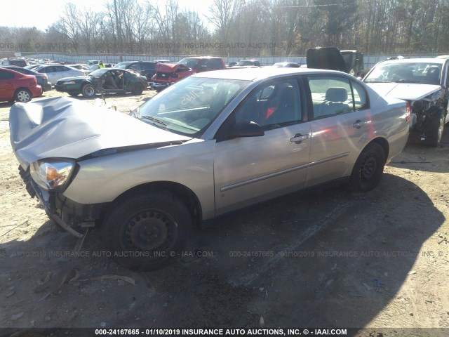 1G1ZS58F97F234841 - 2007 CHEVROLET MALIBU LS GRAY photo 2