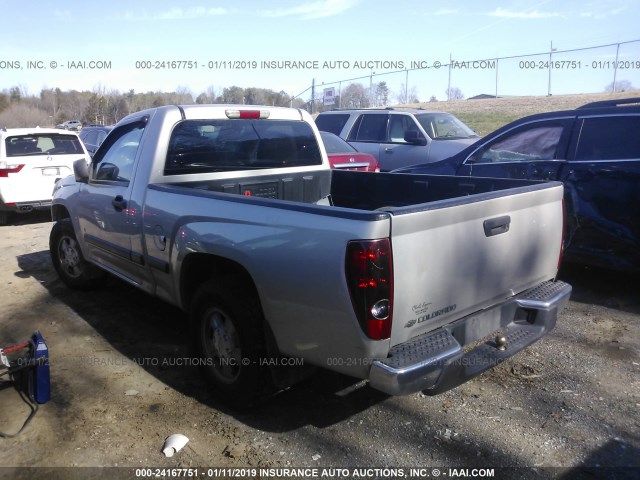 1GCCS148168222862 - 2006 CHEVROLET COLORADO SILVER photo 3