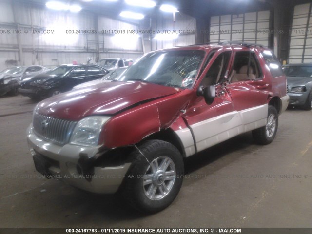 4M2ZU86K94UJ18365 - 2004 MERCURY MOUNTAINEER  RED photo 6