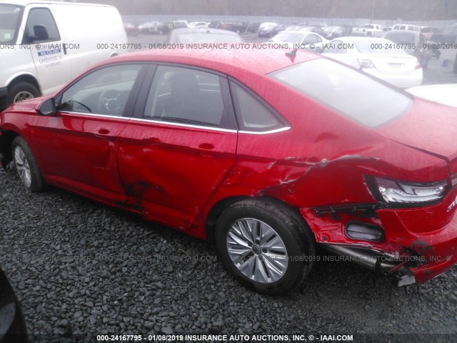 3VWC57BU1KM053133 - 2019 VOLKSWAGEN JETTA S/SE/R-LINE RED photo 6