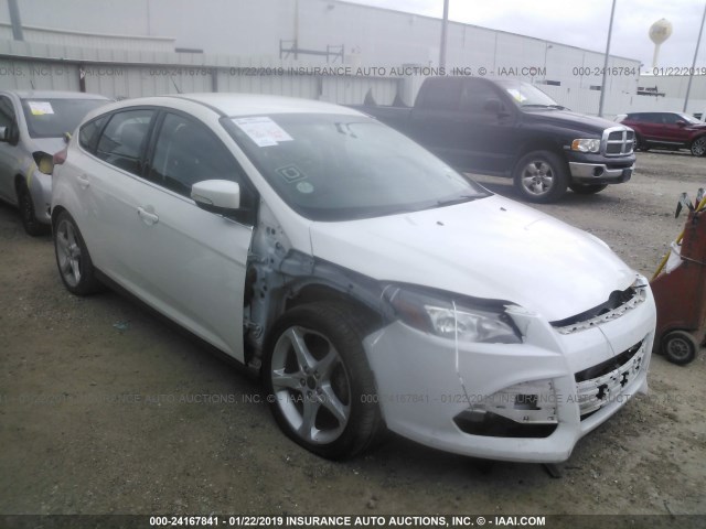 1FADP3N24EL398480 - 2014 FORD FOCUS TITANIUM WHITE photo 1