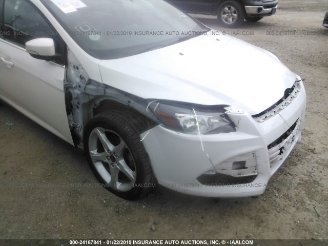 1FADP3N24EL398480 - 2014 FORD FOCUS TITANIUM WHITE photo 6