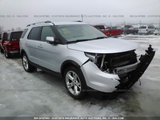 1FM5K8F82EGA70413 - 2014 FORD EXPLORER LIMITED SILVER photo 1