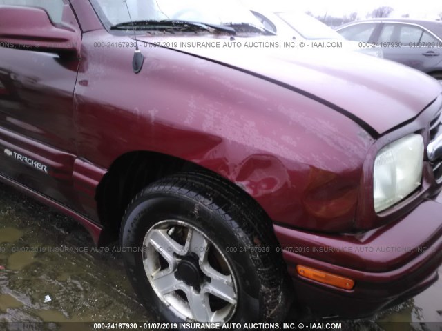 2CNBJ634136911291 - 2003 CHEVROLET TRACKER LT RED photo 6