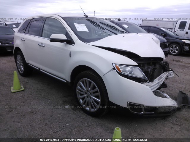 2LMDJ6JK2CBL00997 - 2012 LINCOLN MKX WHITE photo 1