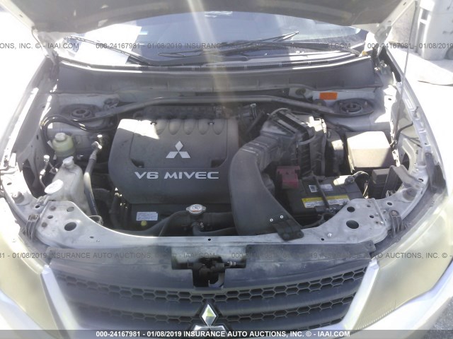 JA4MS31X67Z602488 - 2007 MITSUBISHI OUTLANDER ES/LS Gümüş foto 10
