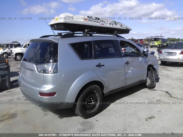 JA4MS31X67Z602488 - 2007 MITSUBISHI OUTLANDER ES/LS Gümüş foto 4