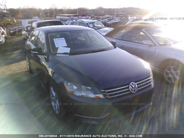 1VWBP7A34DC125493 - 2013 VOLKSWAGEN PASSAT SE BLUE photo 1