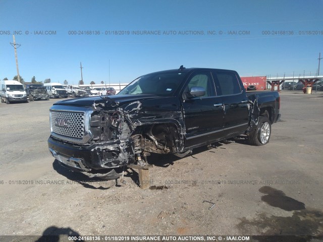 3GTU2WEC5FG369491 - 2015 GMC SIERRA K1500 DENALI BLACK photo 2