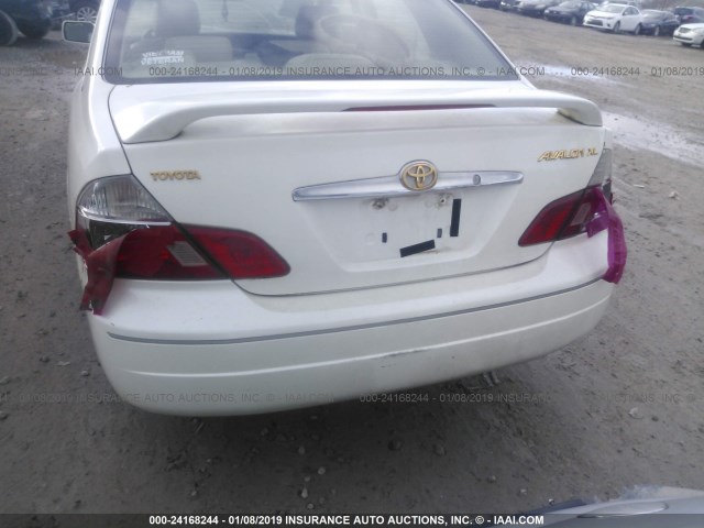 4T1BF28B33U283513 - 2003 TOYOTA AVALON XL/XLS WHITE photo 6