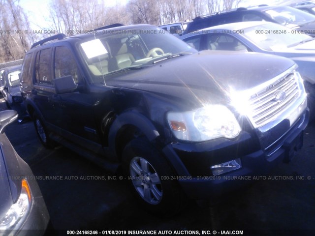 1FMEU73E16UA72980 - 2006 FORD EXPLORER XLT BLACK photo 1