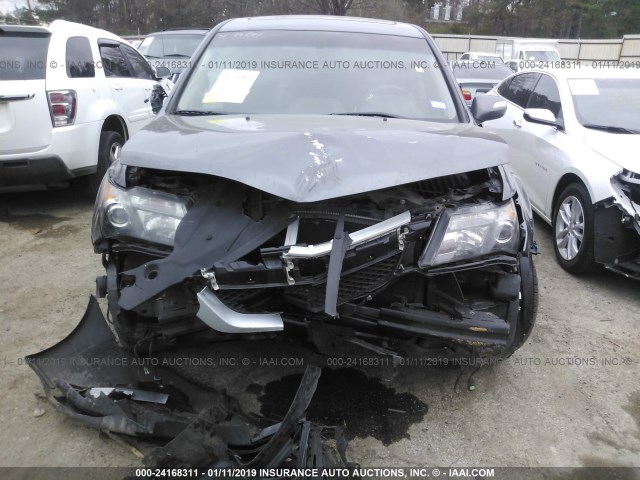 2HNYD2H33CH538929 - 2012 ACURA MDX TECHNOLOGY GRAY photo 6