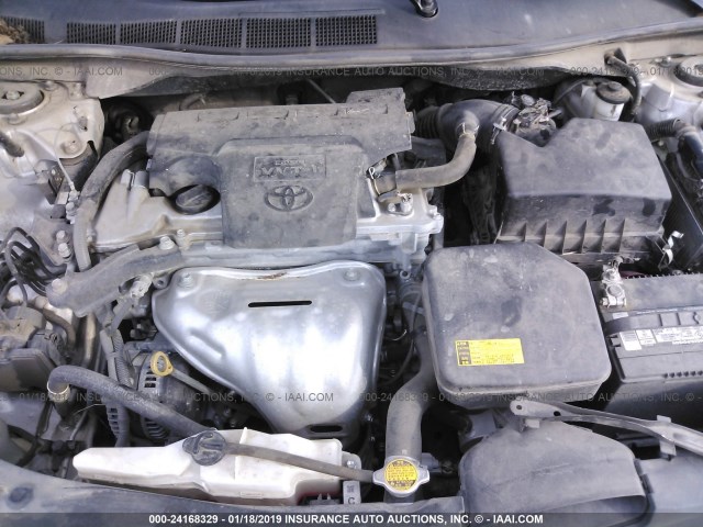 4T1BF1FK4CU614855 - 2012 TOYOTA CAMRY SE/LE/XLE 银色 照片 10