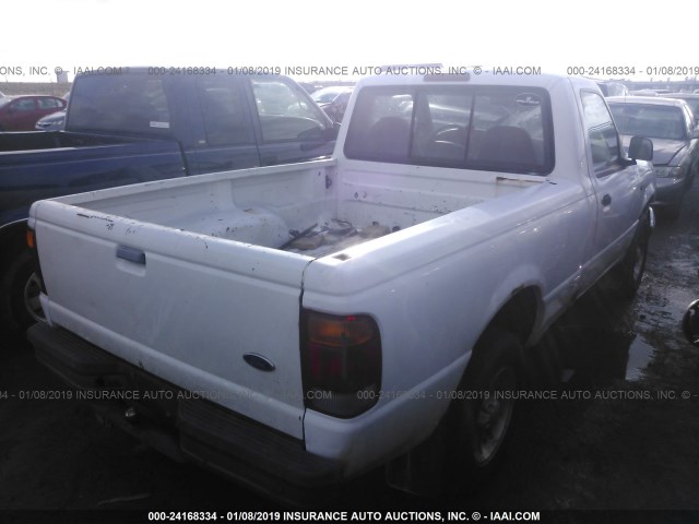 1FTYR10C8WUB83562 - 1998 FORD RANGER WHITE photo 4