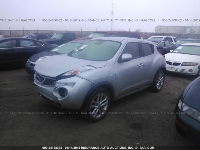 JN8AF5MR3DT221335 - 2013 NISSAN JUKE S/SV/SL SILVER photo 2