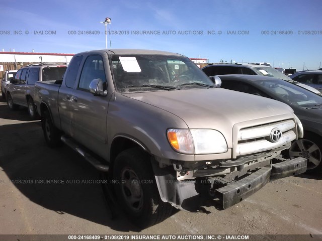 5TBRN341X4S439571 - 2004 TOYOTA TUNDRA ACCESS CAB SR5 TAN photo 1