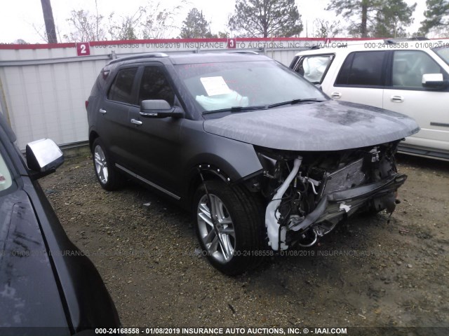 1FM5K7F80HGD62382 - 2017 FORD EXPLORER LIMITED GRAY photo 1