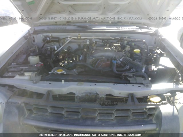 5N1ED28T73C692552 - 2003 NISSAN XTERRA XE/SE SILVER photo 10