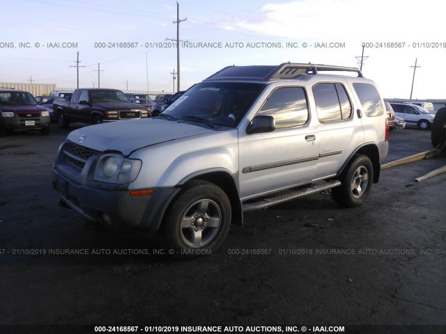 5N1ED28T73C692552 - 2003 NISSAN XTERRA XE/SE SILVER photo 2