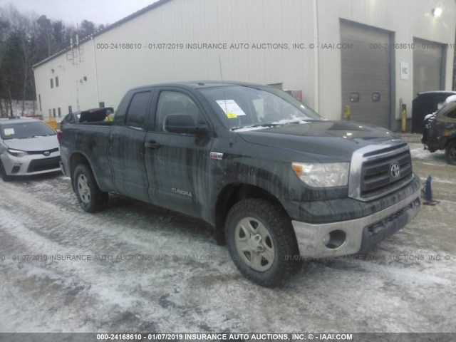 5TFUY5F18CX235667 - 2012 TOYOTA TUNDRA DOUBLE CAB SR5 GREEN photo 1