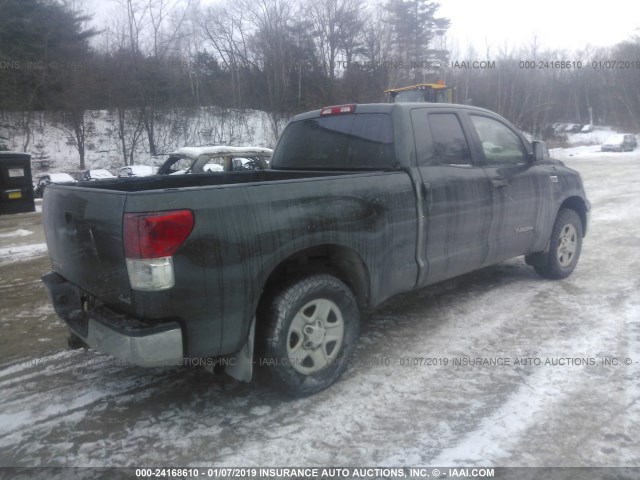 5TFUY5F18CX235667 - 2012 TOYOTA TUNDRA DOUBLE CAB SR5 GREEN photo 4