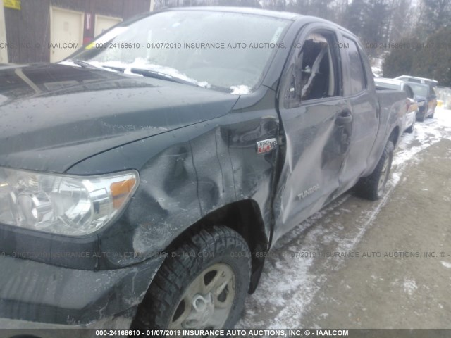 5TFUY5F18CX235667 - 2012 TOYOTA TUNDRA DOUBLE CAB SR5 GREEN photo 6