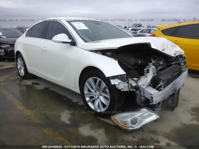 2G4GK5EX8F9240614 - 2015 BUICK REGAL WHITE photo 1