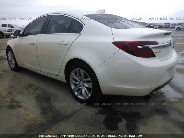 2G4GK5EX8F9240614 - 2015 BUICK REGAL WHITE photo 3