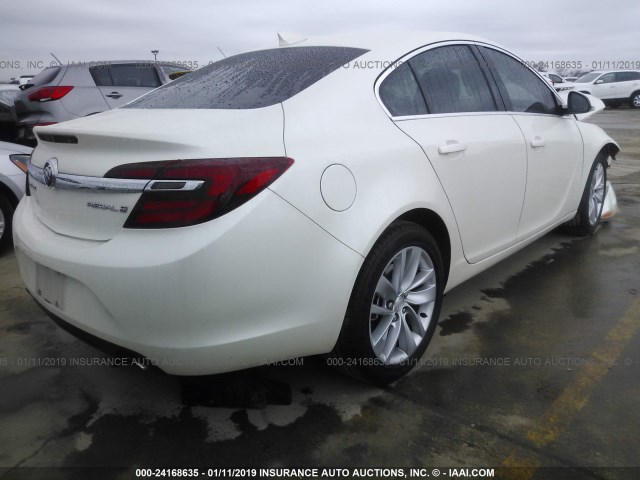 2G4GK5EX8F9240614 - 2015 BUICK REGAL WHITE photo 4